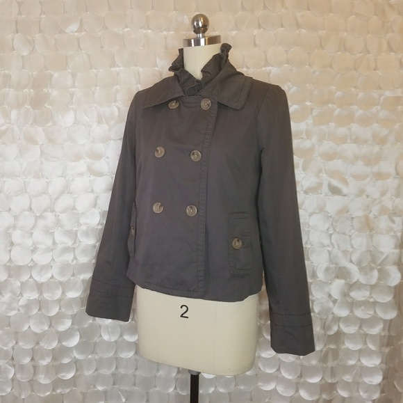 J. Crew Jackets & Blazers - J.Crew Blazer Grey Double Collar Sz 2